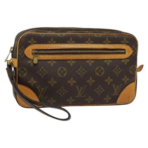 LOUIS VUITTON Monogram Marly Dragonne GM Clutch Bag - Picture 1 of 16